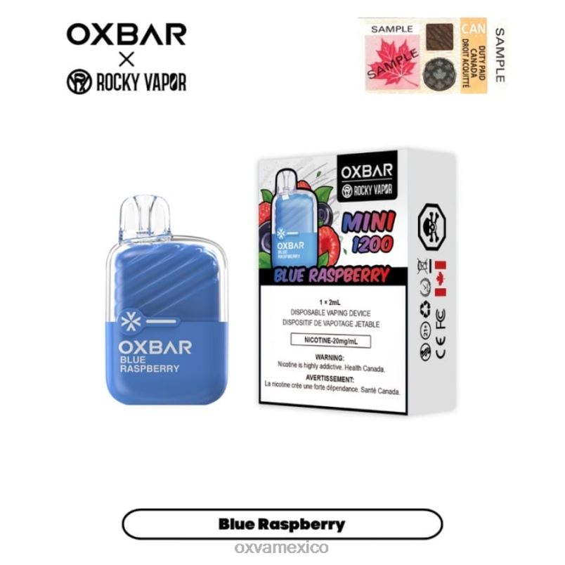 OXVA Disposable Pod - OXVA OXBAR MINI 1200 frambuesa azul 4D24824